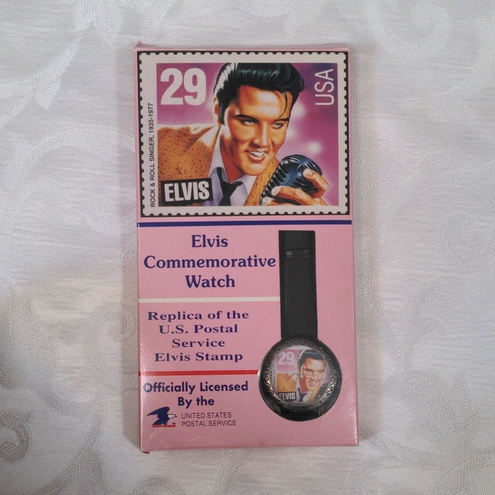 Elvis Commemorative Watch US Postal Service Elvis Stamp effectron